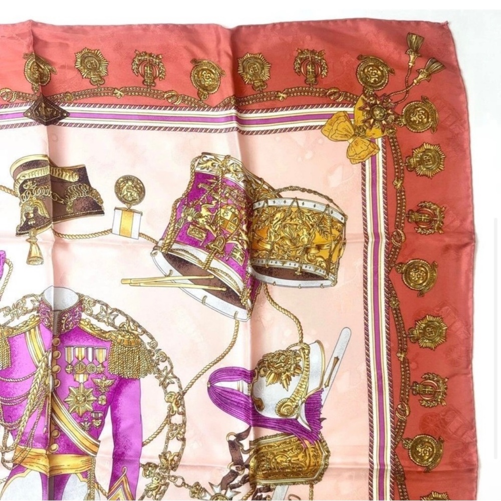 LANCEL silk 85cm unused scarf Authentic - Picture 4 of 12